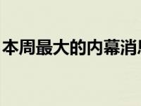 本周最大的内幕消息是菲利普莫里斯国际公司