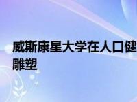 威斯康星大学在人口健康中心安装了一个醒目而独特的公共雕塑