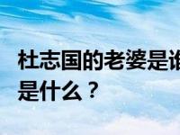 杜志国的老婆是谁？杜志国和前妻离婚的原因是什么？