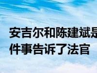 安吉尔和陈建斌是怎么认识的？起初他们把这件事告诉了法官