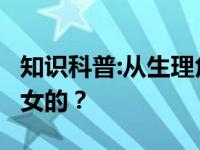 知识科普:从生理角度看 谁是水做的 男的还是女的？