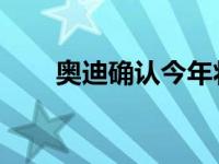 奥迪确认今年将发布6款全新RS车型