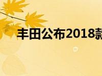 丰田公布2018款C-HR SUV全新升级包