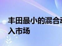 丰田最小的混合动力车将作为2020款车型进入市场