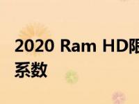 2020 Ram HD限量黑色版最大化左车道威胁系数