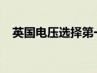 英国电压选择第一个电池千兆工厂的位置