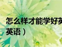 怎么样才能学好英语的软件（怎么样才能学好英语）