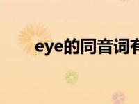 eye的同音词有哪些（eye的同音词）