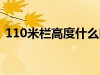 110米栏高度什么时候改的（110米栏高度）