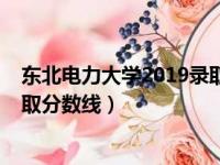 东北电力大学2019录取分数线福建（东北电力大学2019录取分数线）