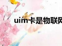 uim卡是物联网卡吗（uim卡是什么）