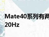 Mate40系列有两种版本一个是90Hz一个是120Hz