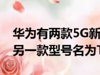 华为有两款5G新机一款型号名为TET-AN10另一款型号名为TET-AN00