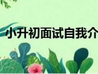 小升初面试自我介绍范文 一分钟面试怎么说