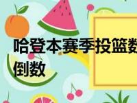 哈登本赛季投篮数据结果多项命中率均为生涯倒数