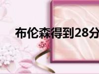 布伦森得到28分2篮板6助攻3抢断1盖帽