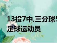 13投7中,三分球5投2中,变成篮网触感最好是足球运动员