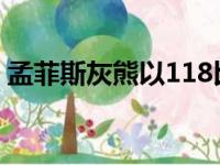 孟菲斯灰熊以118比104战胜了布鲁克林篮网