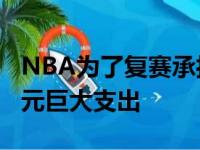 NBA为了复赛承担了一笔数额达到了1.5亿美元巨大支出