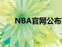 NBA官网公布了新一期的实力榜排名