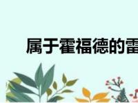 属于霍福德的雷霆生涯可能已经结束了