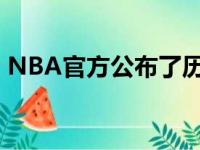 NBA官方公布了历史75位最伟大球员的名单