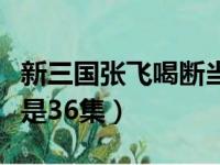 新三国张飞喝断当阳桥是多少集（喝断当阳桥是36集）