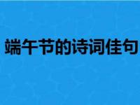 端午节的诗词佳句（端午节的诗词佳句精选）