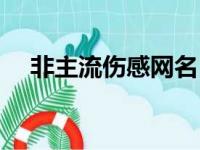 非主流伤感网名（非主流伤感网名大全）