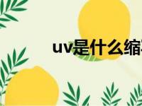 uv是什么缩写（uv是什么材料）