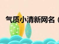 气质小清新网名（气质小清新网名有哪些）