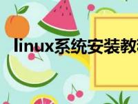 linux系统安装教程（linux系统安装步骤）