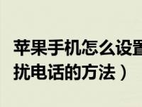 苹果手机怎么设置拦截骚扰电话（手机设置骚扰电话的方法）