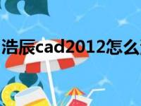 浩辰cad2012怎么添加表格（浩辰cad2012）