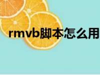 rmvb脚本怎么用（rmvx存档通用修改器）