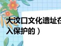 大汶口文化遗址在我国的哪个省（哪一年被列入保护的）