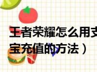 王者荣耀怎么用支付宝充值（王者荣耀用支付宝充值的方法）