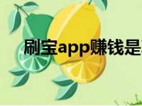 刷宝app赚钱是真的吗（刷宝app赚钱）