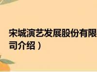 宋城演艺发展股份有限公司（关于宋城演艺发展股份有限公司介绍）