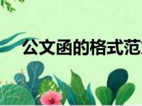 公文函的格式范文图片（公文函的格式）