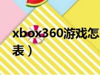 xbox360游戏怎么存档（xbox360游戏发售表）