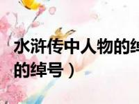 水浒传中人物的绰号都有什么（水浒传中人物的绰号）