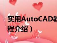 实用AutoCAD教程（关于实用AutoCAD教程介绍）