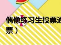 偶像练习生投票通道在哪（偶像练习生怎么投票）