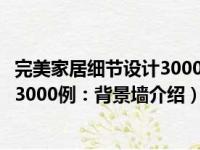 完美家居细节设计3000例：背景墙（关于完美家居细节设计3000例：背景墙介绍）