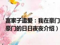 富家子追爱：我在豪门的日日夜夜（关于富家子追爱：我在豪门的日日夜夜介绍）