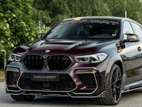 一次性BMWX6M金色碳纤维饰边