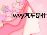 wvy汽车是什么品牌（wvy什么车）