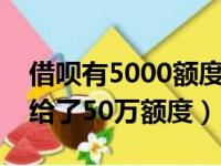 借呗有5000额度能一下子借完不（蚂蚁借呗给了50万额度）