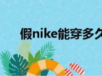 假nike能穿多久（退60双假耐克被捕）